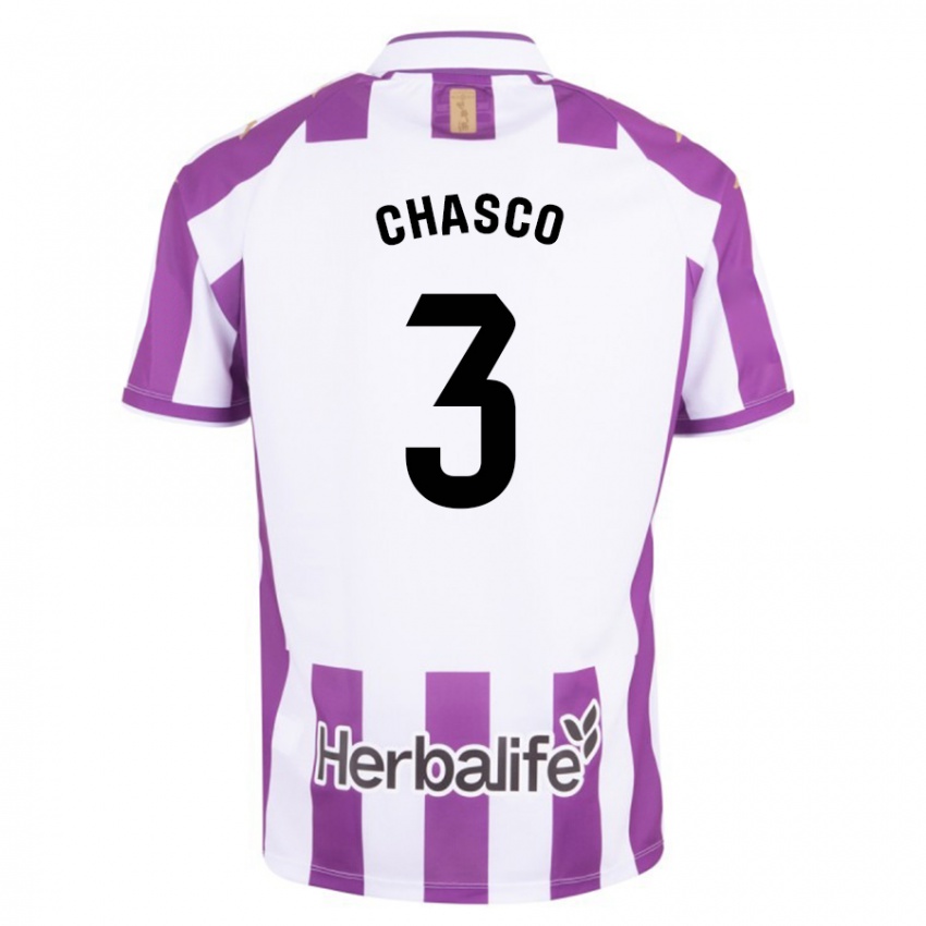 Lapset Raúl Chasco #3 Purppura Kotipaita 2023/24 Lyhythihainen Paita T-Paita