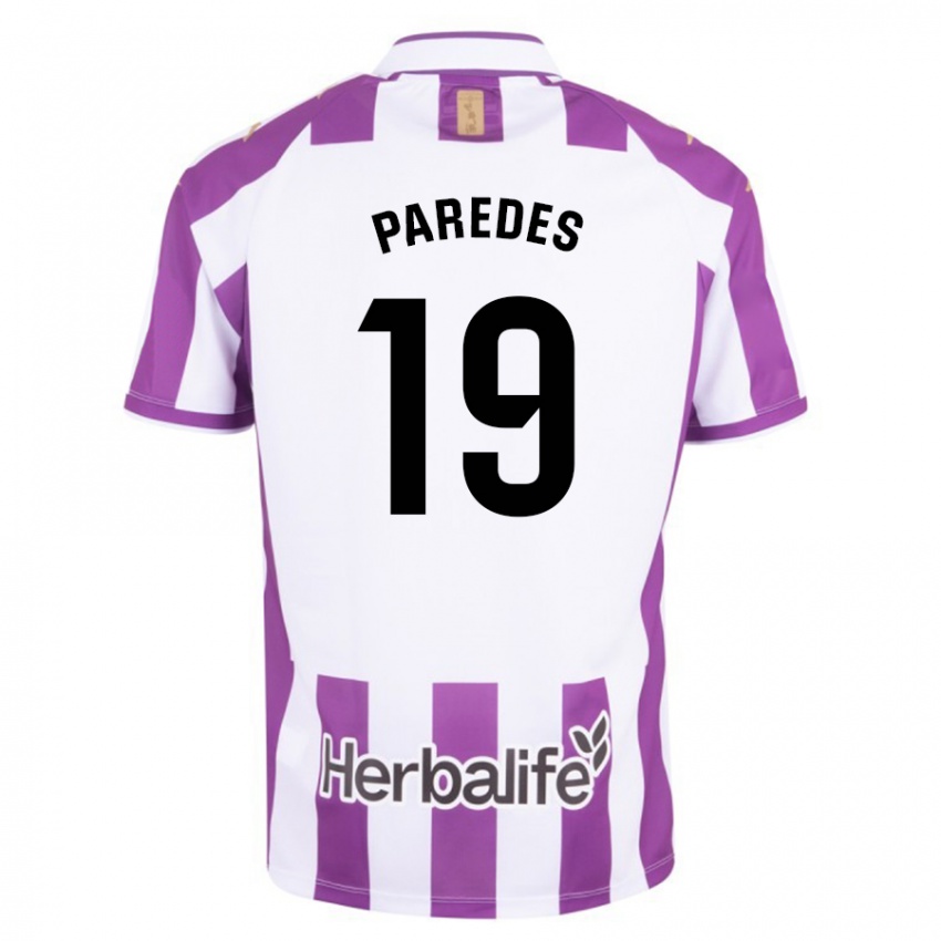 Lapset Yago Paredes #19 Purppura Kotipaita 2023/24 Lyhythihainen Paita T-Paita