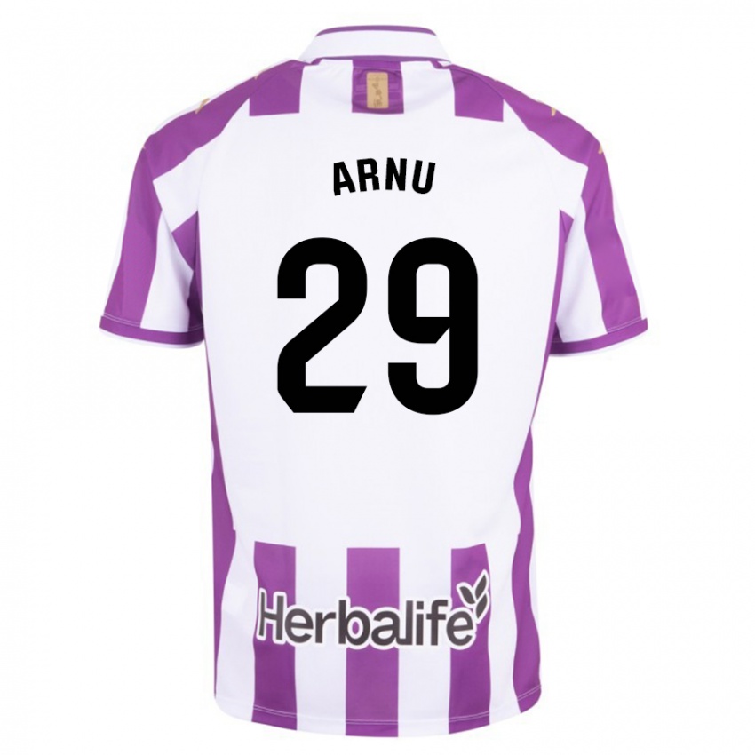 Lapset Adrián Arnu #29 Purppura Kotipaita 2023/24 Lyhythihainen Paita T-Paita