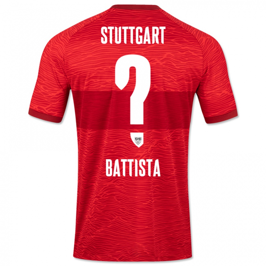 Lapset Luca Battista #0 Punainen Vieraspaita 2023/24 Lyhythihainen Paita T-Paita