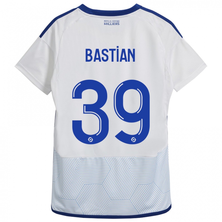 Lapset Maxime Bastian #39 Valkoinen Vieraspaita 2023/24 Lyhythihainen Paita T-Paita