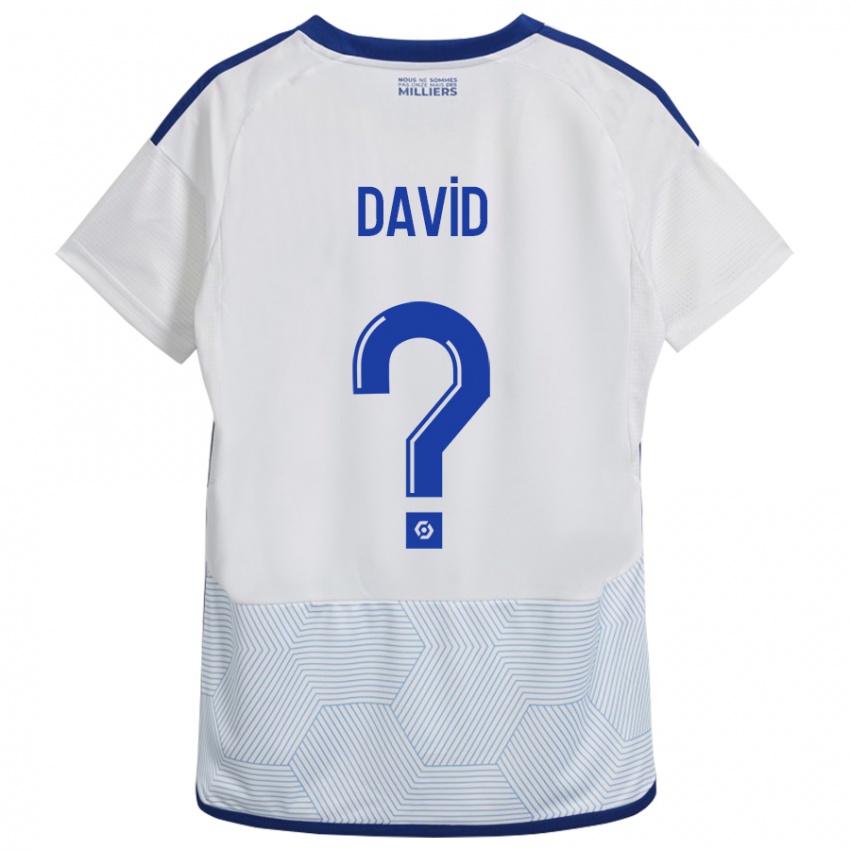 Lapset David #0 Valkoinen Vieraspaita 2023/24 Lyhythihainen Paita T-Paita