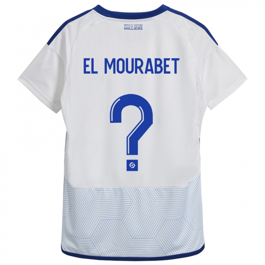 Lapset Samir El Mourabet #0 Valkoinen Vieraspaita 2023/24 Lyhythihainen Paita T-Paita