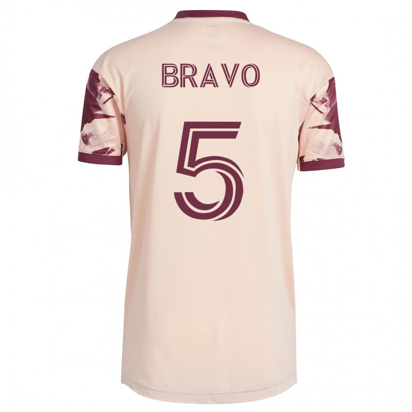 Lapset Claudio Bravo #5 Luonnonvalkoinen Vieraspaita 2023/24 Lyhythihainen Paita T-Paita