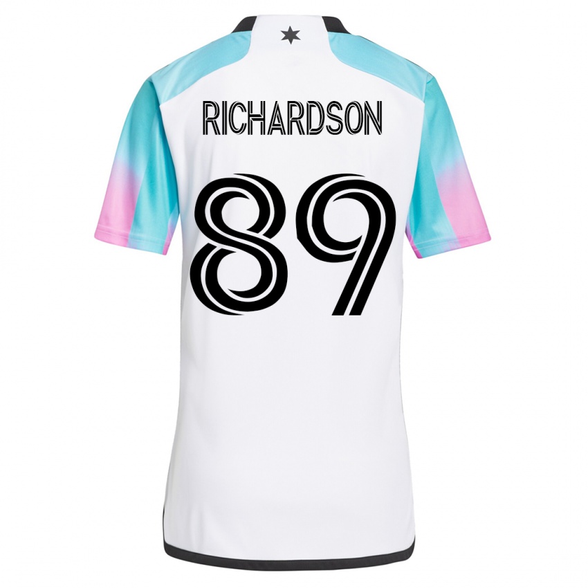 Lapset Nick Richardson #89 Valkoinen Vieraspaita 2023/24 Lyhythihainen Paita T-Paita