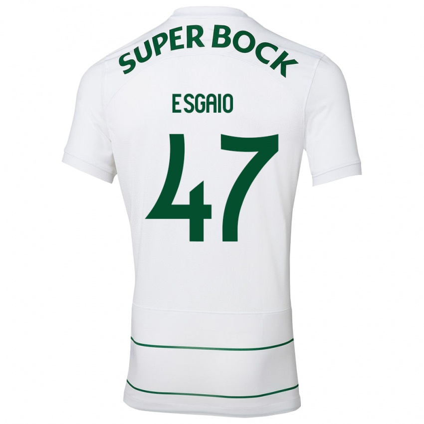 Lapset Ricardo Esgaio #47 Valkoinen Vieraspaita 2023/24 Lyhythihainen Paita T-Paita