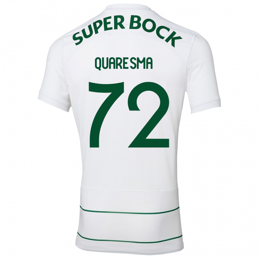 Lapset Eduardo Quaresma #72 Valkoinen Vieraspaita 2023/24 Lyhythihainen Paita T-Paita