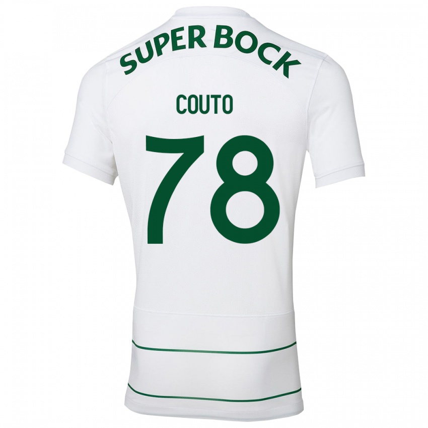 Lapset Mauro Couto #78 Valkoinen Vieraspaita 2023/24 Lyhythihainen Paita T-Paita