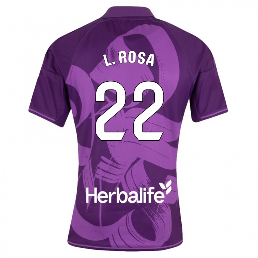 Lapset Lucas Rosa #22 Violetti Vieraspaita 2023/24 Lyhythihainen Paita T-Paita