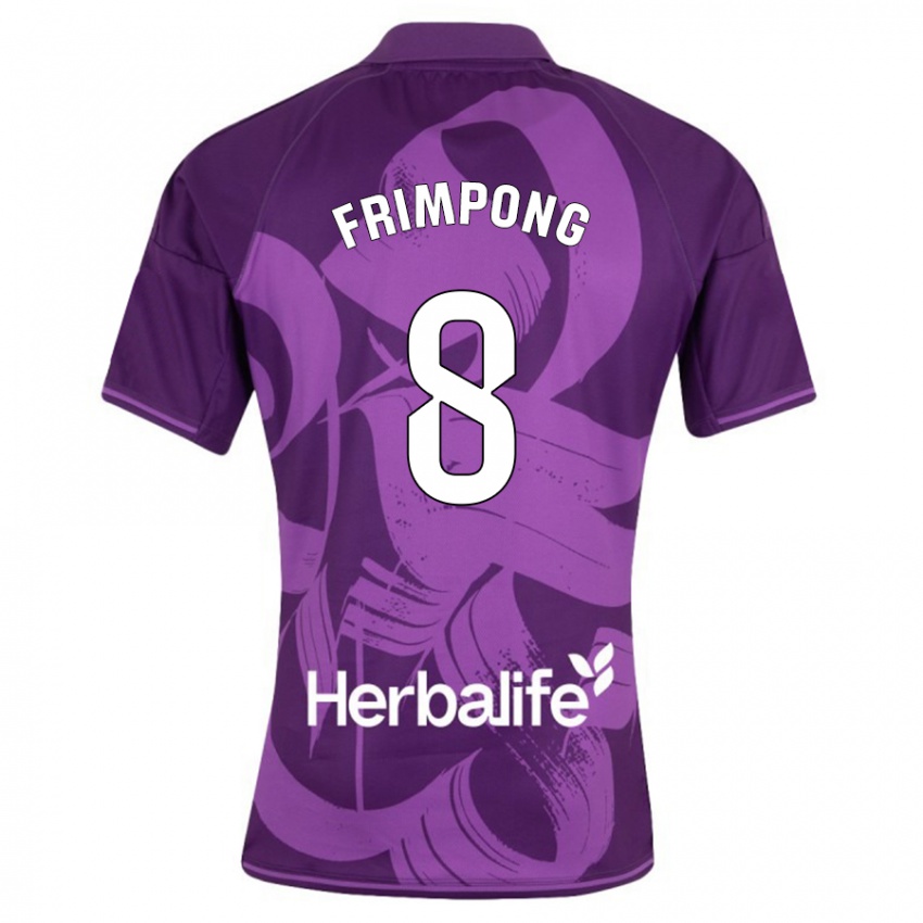 Lapset Eugene Frimpong #8 Violetti Vieraspaita 2023/24 Lyhythihainen Paita T-Paita