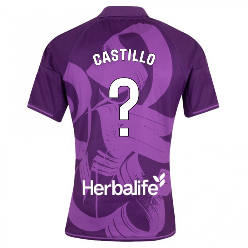 Lapset Gonzalo Castillo #0 Violetti Vieraspaita 2023/24 Lyhythihainen Paita T-Paita