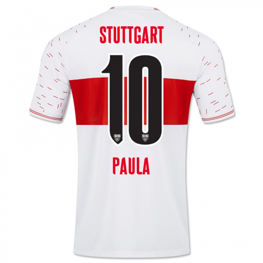 Miesten Raul Paula #10 Valkoinen Kotipaita 2023/24 Lyhythihainen Paita T-Paita