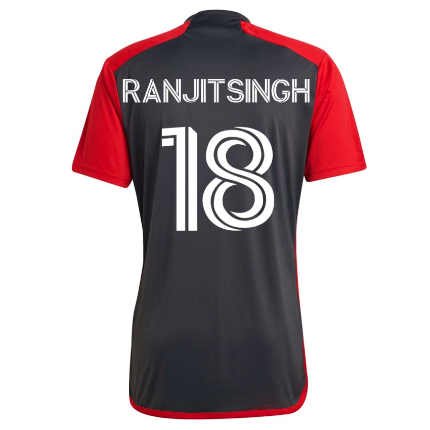 Miesten Greg Ranjitsingh #18 Harmaa Kotipaita 2023/24 Lyhythihainen Paita T-Paita