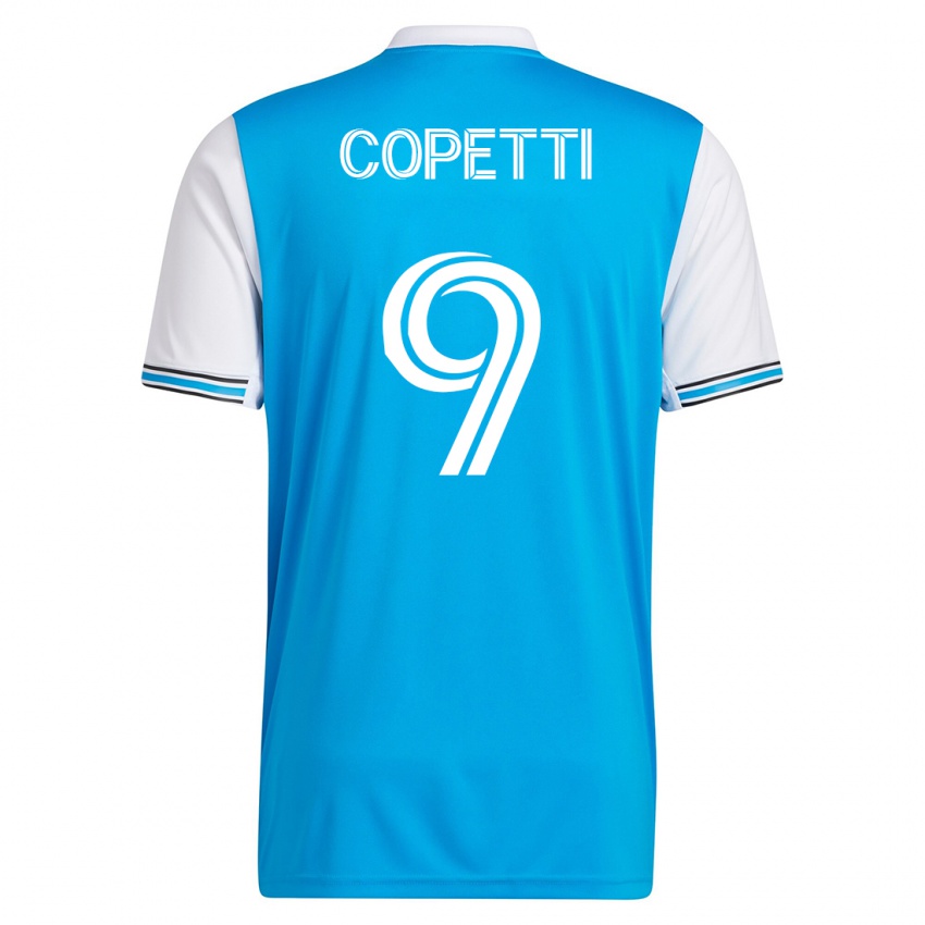 Miesten Enzo Copetti #9 Sininen Kotipaita 2023/24 Lyhythihainen Paita T-Paita