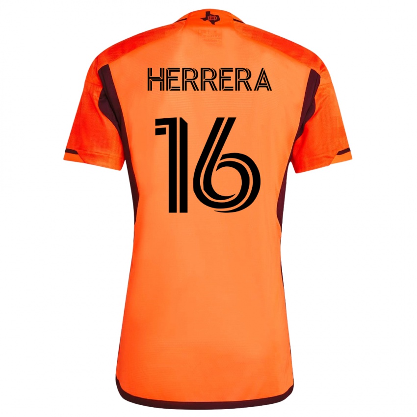 Miesten Hector Herrera #16 Oranssi Kotipaita 2023/24 Lyhythihainen Paita T-Paita