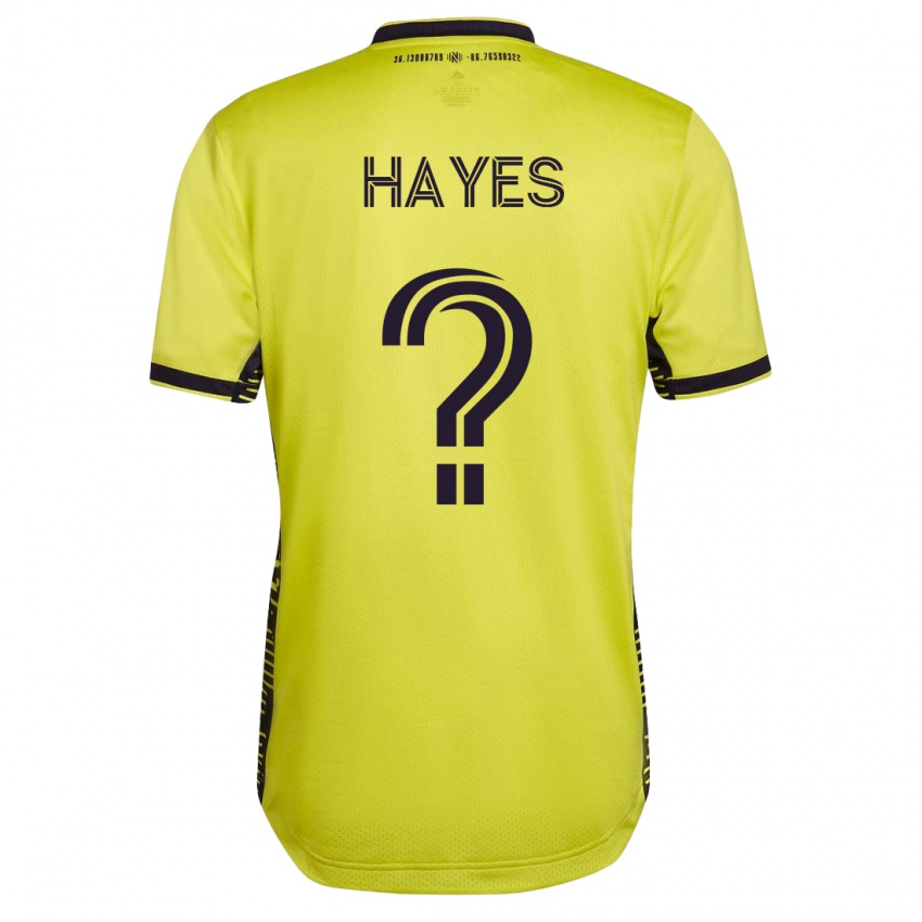 Miesten Braxton Hayes #0 Keltainen Kotipaita 2023/24 Lyhythihainen Paita T-Paita