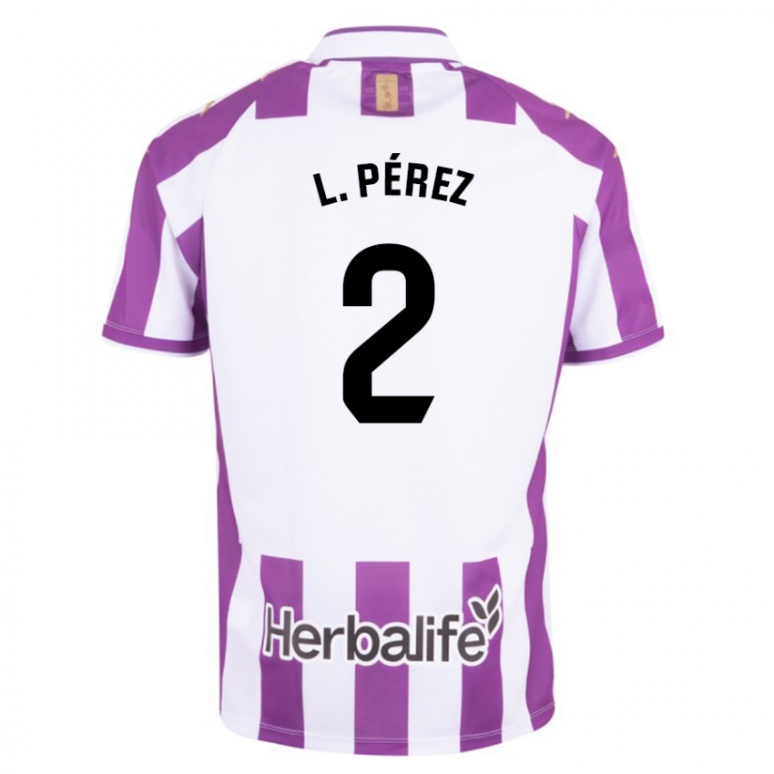 Miesten Luis Pérez #2 Purppura Kotipaita 2023/24 Lyhythihainen Paita T-Paita