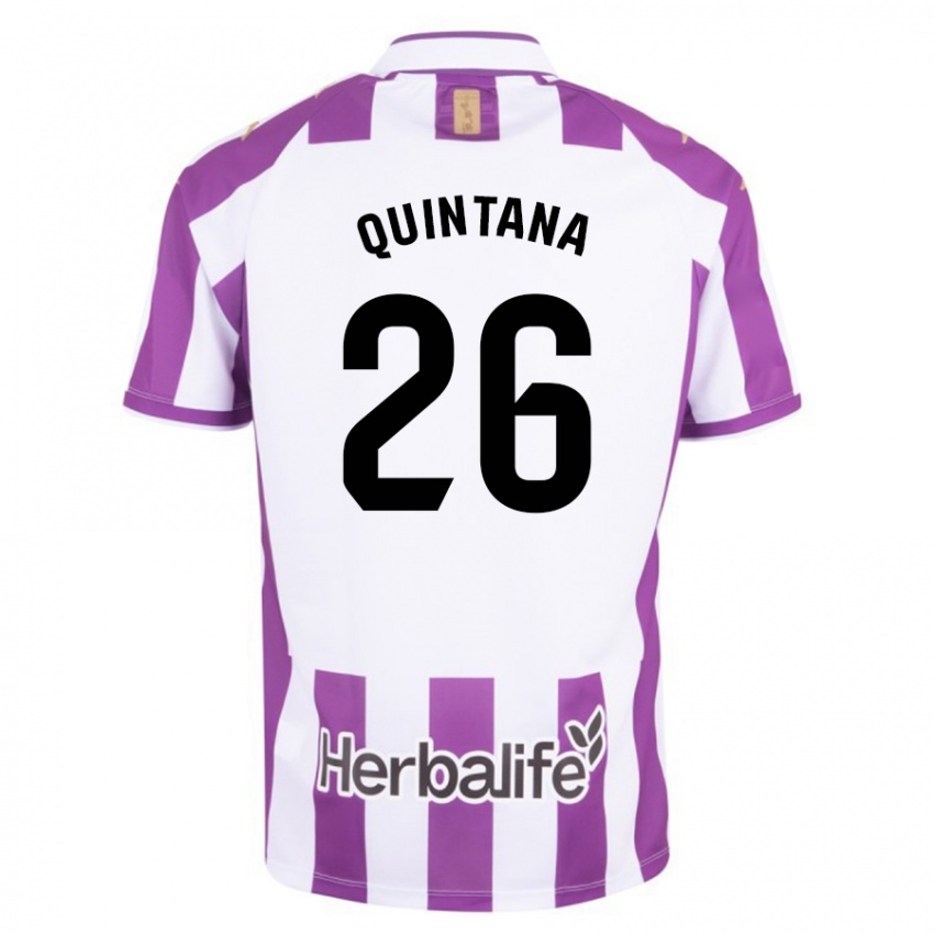 Miesten Alberto Quintana #26 Purppura Kotipaita 2023/24 Lyhythihainen Paita T-Paita