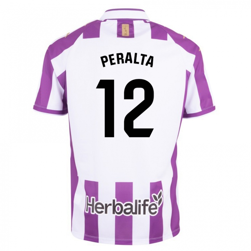 Miesten Fernando Peralta #12 Purppura Kotipaita 2023/24 Lyhythihainen Paita T-Paita