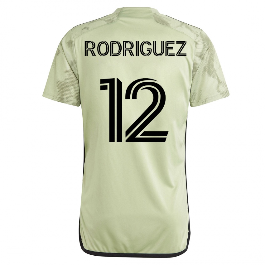 Miesten Jeremi Rodriguez #12 Vihreä Vieraspaita 2023/24 Lyhythihainen Paita T-Paita