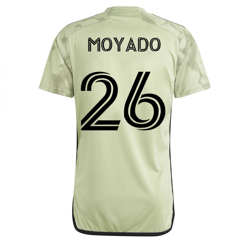 Miesten Bryan Moyado #26 Vihreä Vieraspaita 2023/24 Lyhythihainen Paita T-Paita