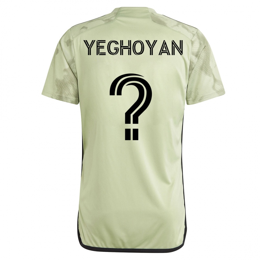 Miesten David Yeghoyan #0 Vihreä Vieraspaita 2023/24 Lyhythihainen Paita T-Paita