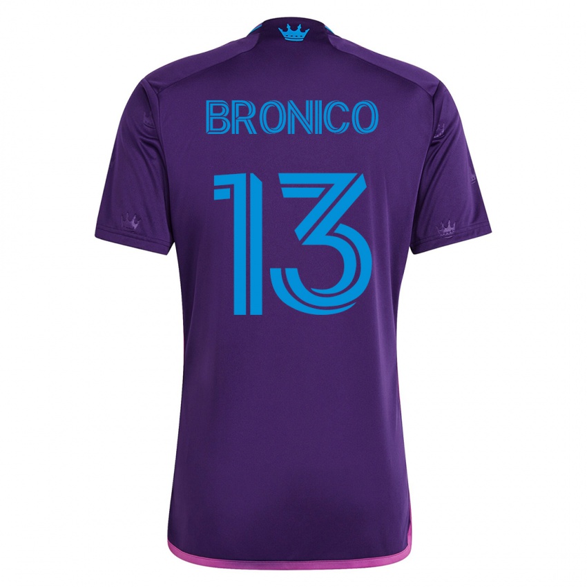 Miesten Brandt Bronico #13 Violetti Vieraspaita 2023/24 Lyhythihainen Paita T-Paita