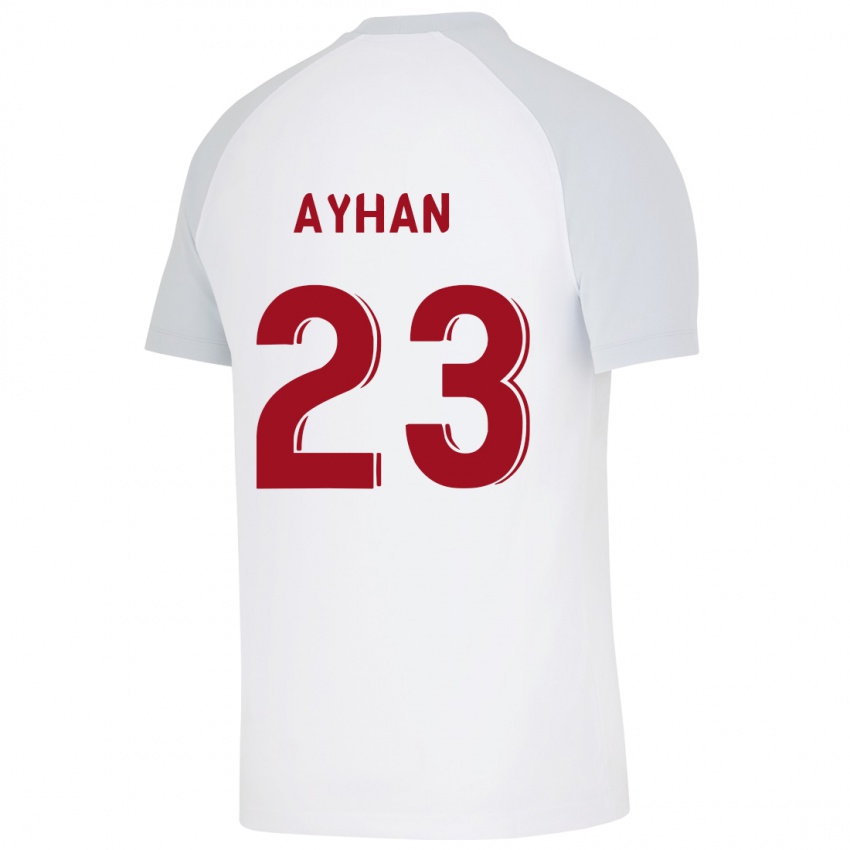 Miesten Kaan Ayhan #23 Valkoinen Vieraspaita 2023/24 Lyhythihainen Paita T-Paita