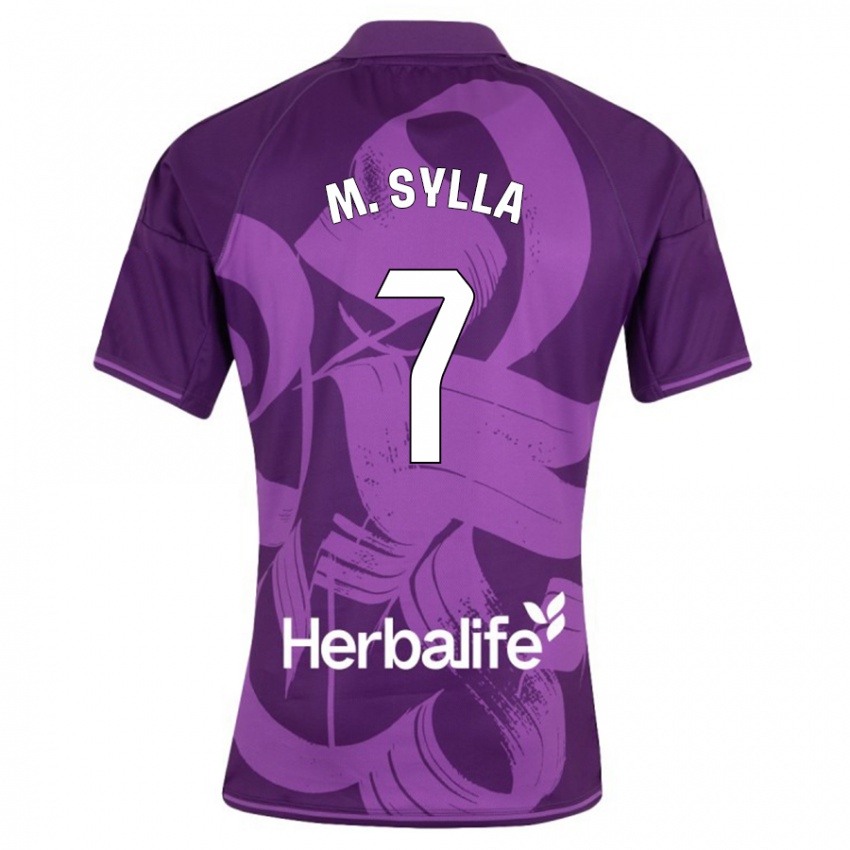 Miesten Mamadou Sylla #7 Violetti Vieraspaita 2023/24 Lyhythihainen Paita T-Paita