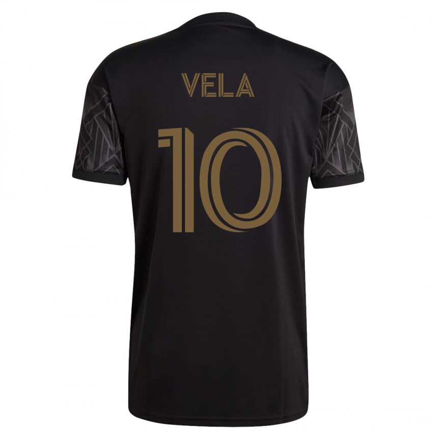 Naisten Carlos Vela #10 Musta Kotipaita 2023/24 Lyhythihainen Paita T-Paita