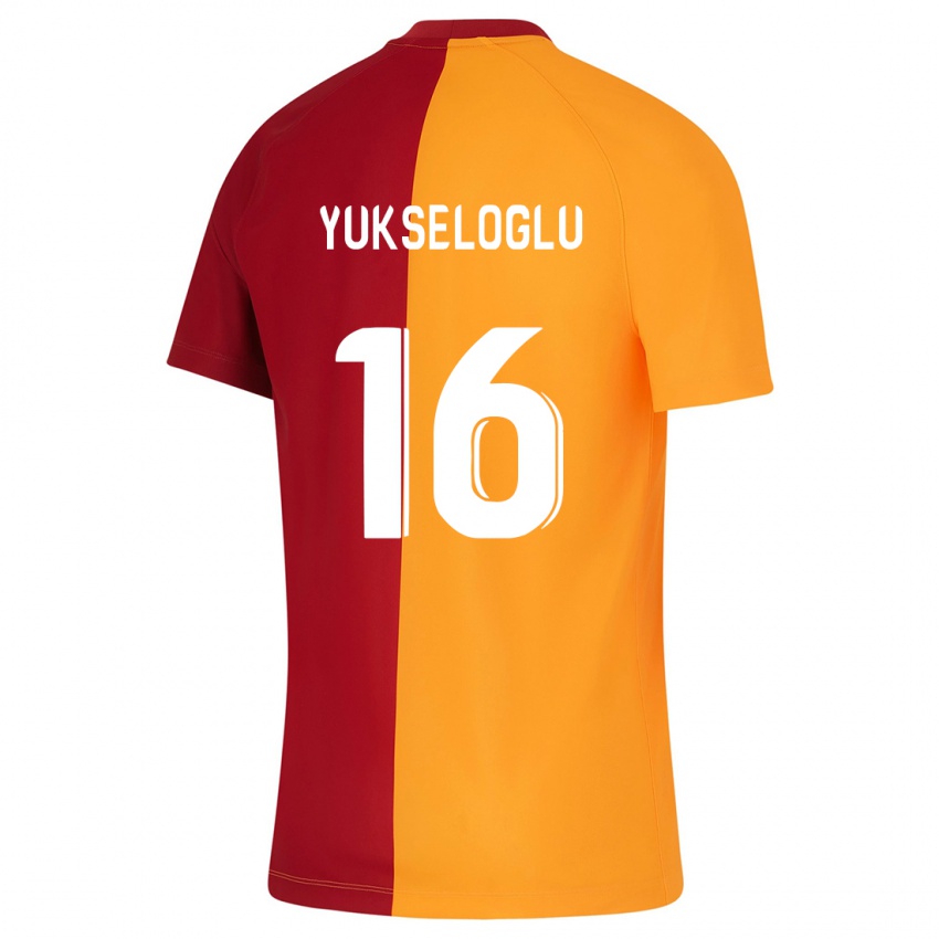 Naisten Ayaz Yükseloğlu #16 Oranssi Kotipaita 2023/24 Lyhythihainen Paita T-Paita