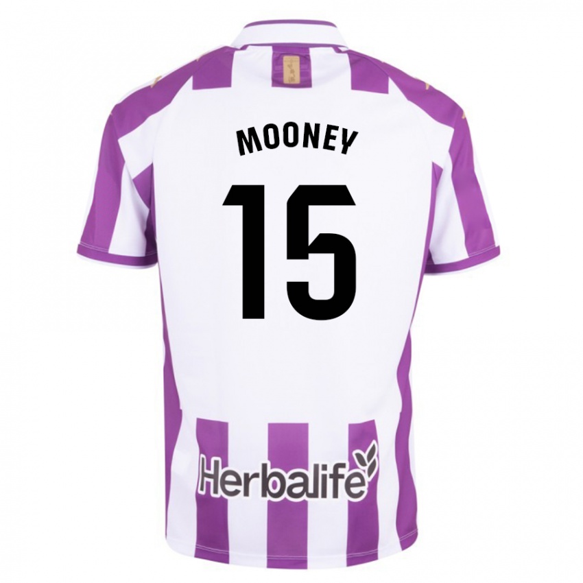 Naisten Fionn Mooney #15 Purppura Kotipaita 2023/24 Lyhythihainen Paita T-Paita