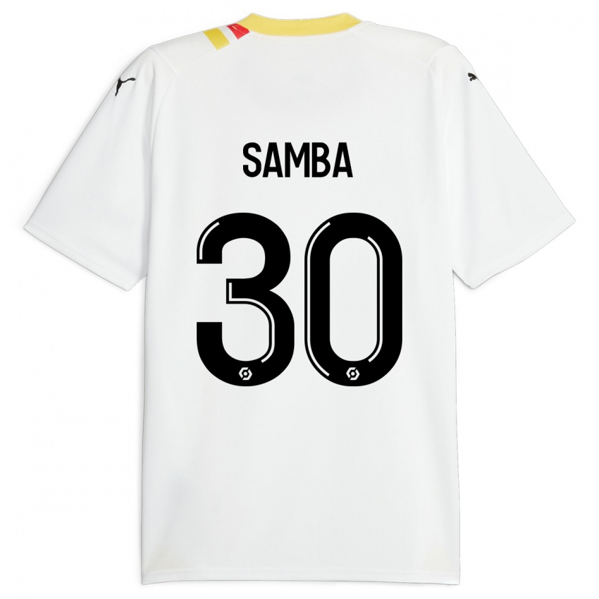 Naisten Brice Samba #30 Musta Vieraspaita 2023/24 Lyhythihainen Paita T-Paita