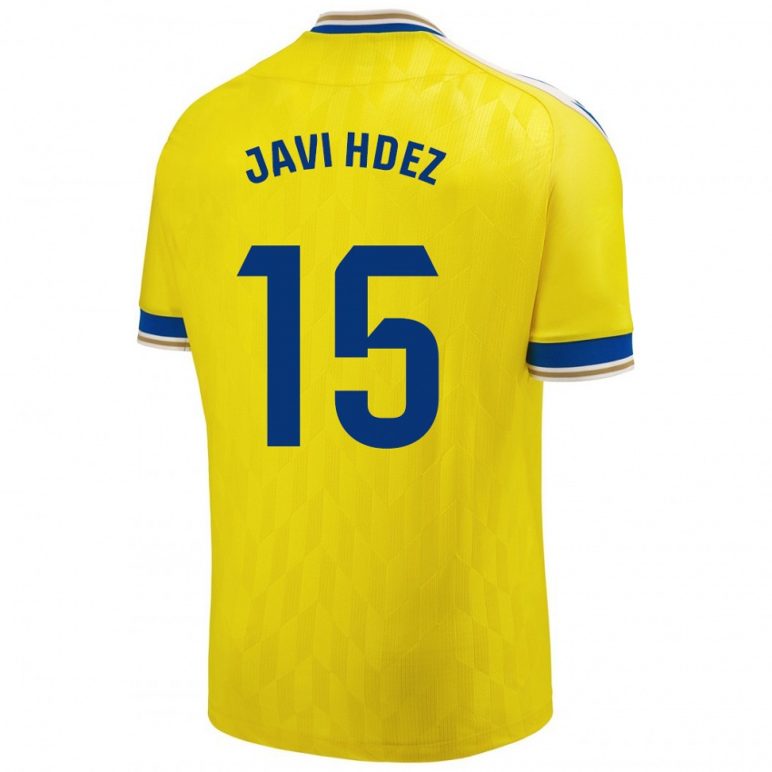 Lapset Javi Hernández #15 Keltainen Kotipaita 2023/24 Lyhythihainen Paita T-Paita