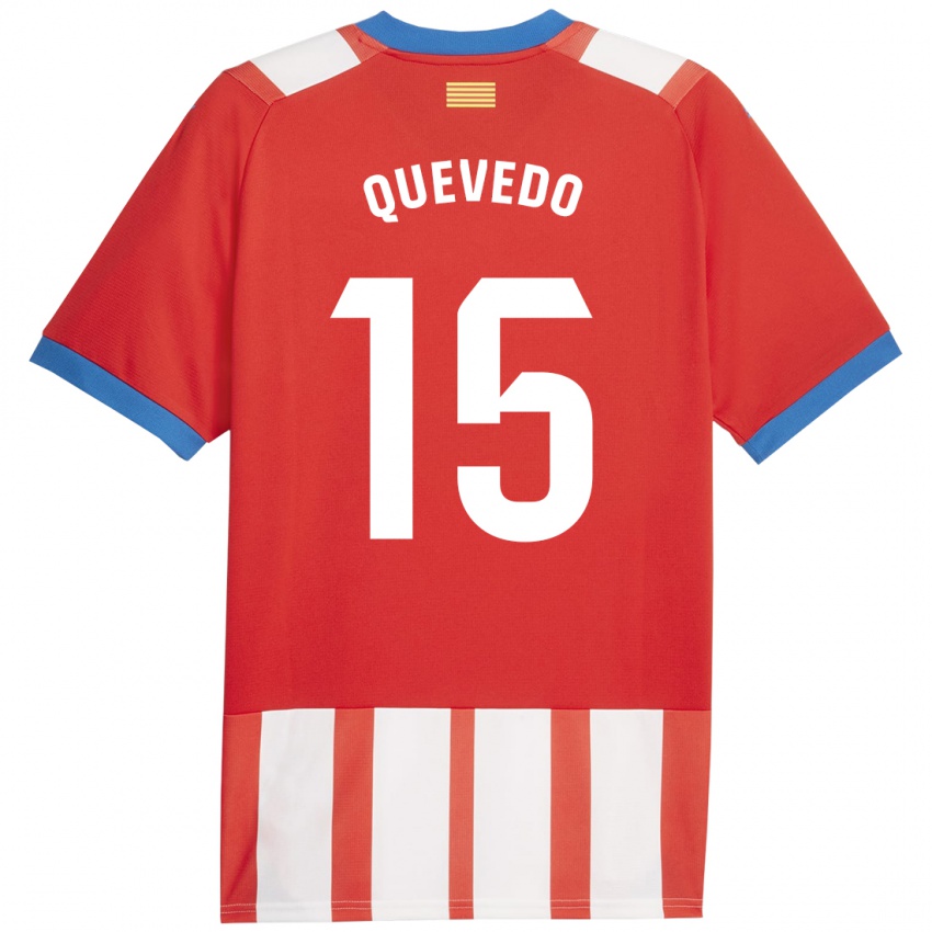 Lapset Erik Quevedo #15 Punainen Valkoinen Kotipaita 2023/24 Lyhythihainen Paita T-Paita