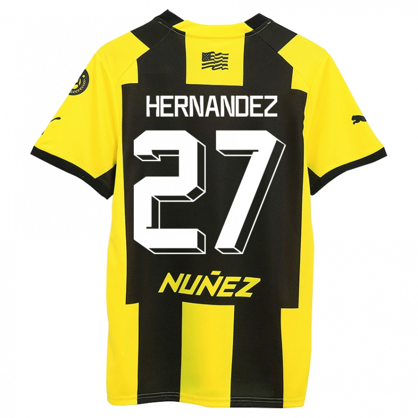 Lapset Lucas Hernández #27 Keltainen Musta Kotipaita 2023/24 Lyhythihainen Paita T-Paita