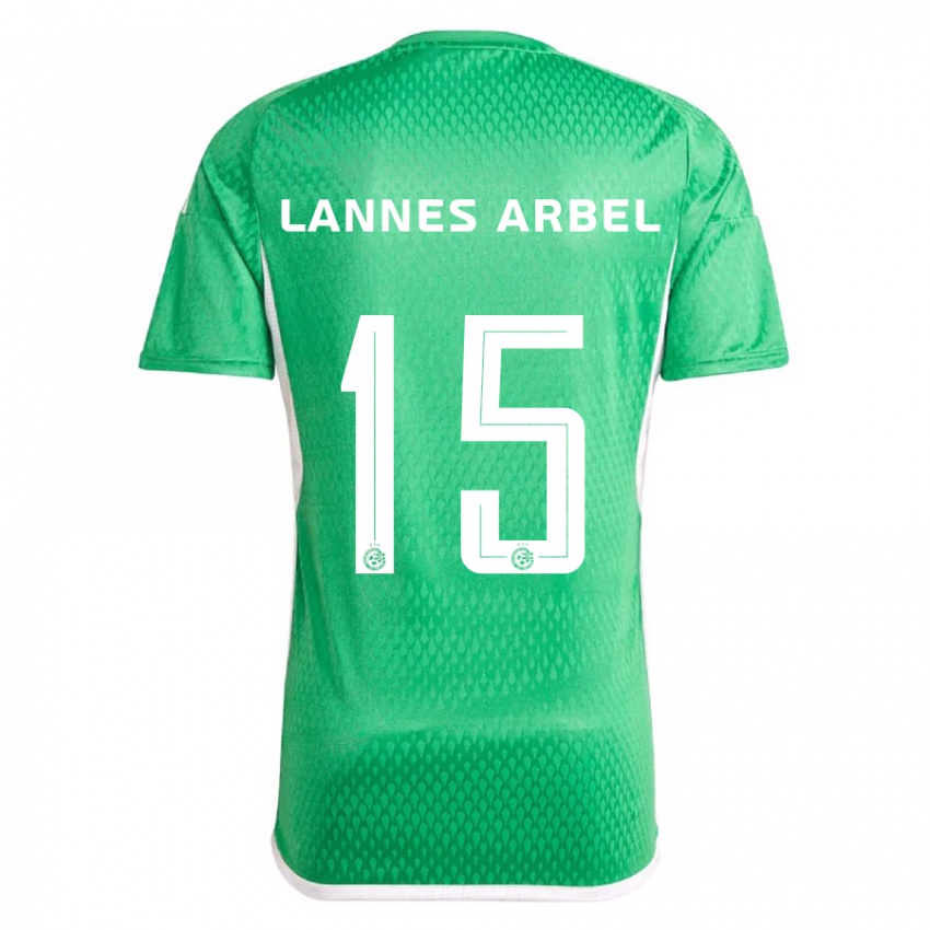 Lapset Tomer Lannes Arbel #15 Valkoinen Sininen Kotipaita 2023/24 Lyhythihainen Paita T-Paita