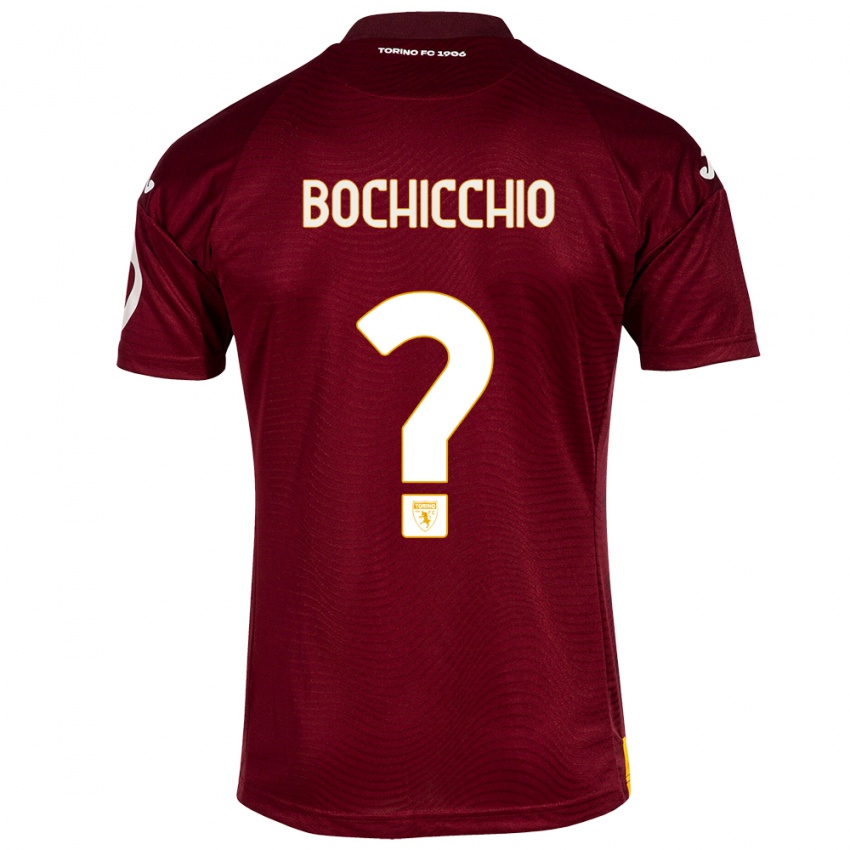 Lapset Francesco Bochicchio #0 Tummanpunainen Kotipaita 2023/24 Lyhythihainen Paita T-Paita