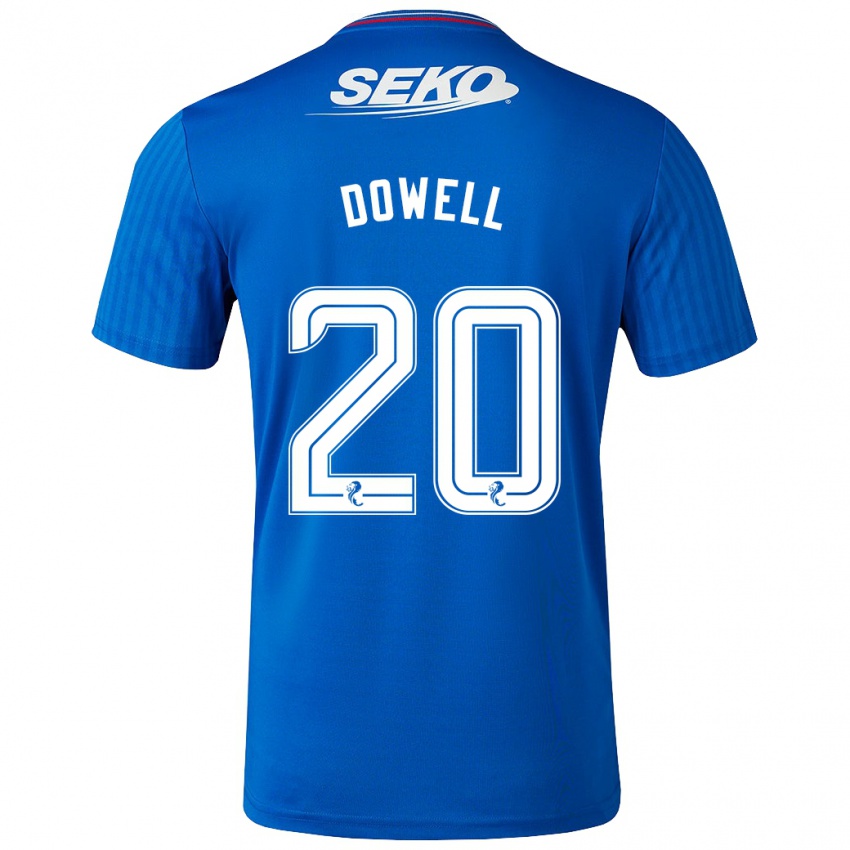 Lapset Kieran Dowell #20 Sininen Kotipaita 2023/24 Lyhythihainen Paita T-Paita