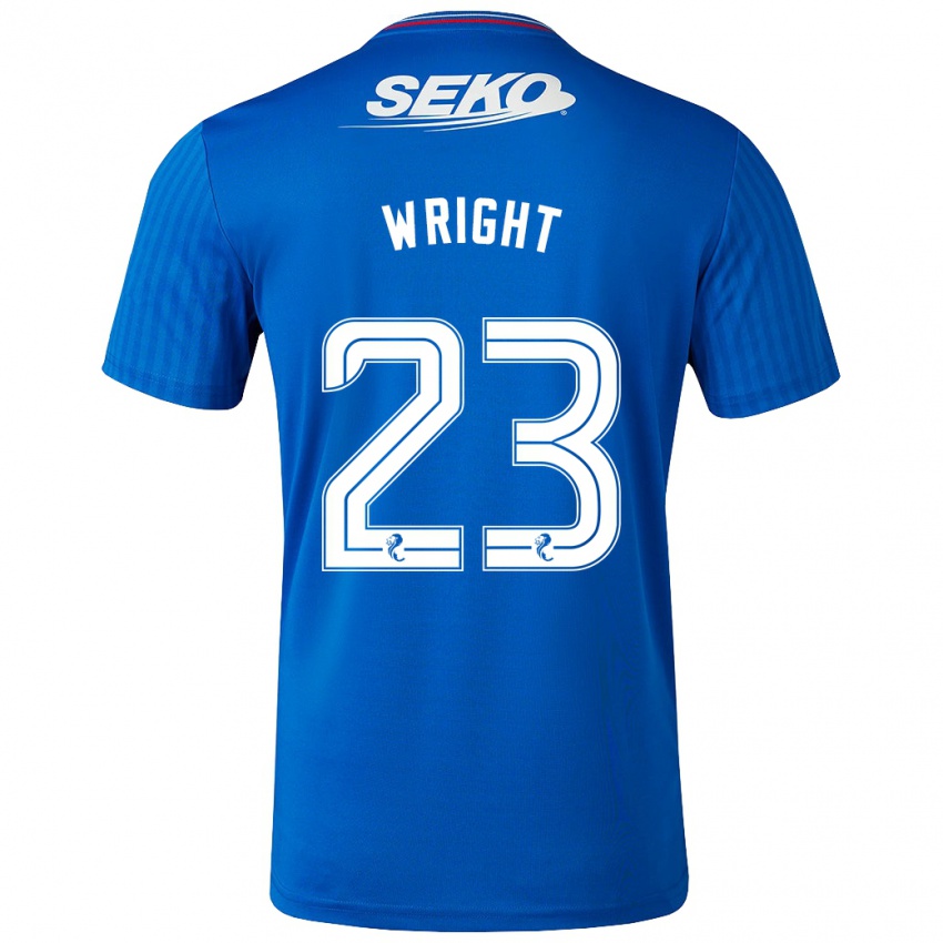 Lapset Scott Wright #23 Sininen Kotipaita 2023/24 Lyhythihainen Paita T-Paita