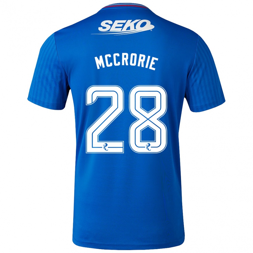 Lapset Robby Mccrorie #28 Sininen Kotipaita 2023/24 Lyhythihainen Paita T-Paita