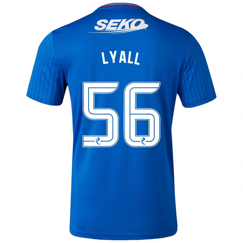 Lapset Arron Lyall #56 Sininen Kotipaita 2023/24 Lyhythihainen Paita T-Paita