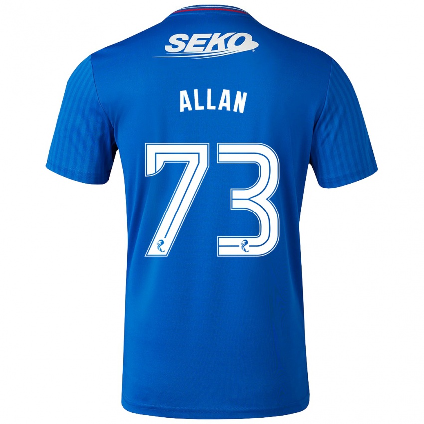 Lapset Connor Allan #73 Sininen Kotipaita 2023/24 Lyhythihainen Paita T-Paita