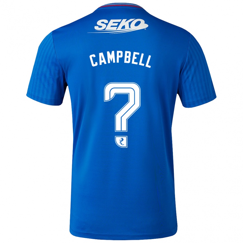 Lapset Connor Campbell #0 Sininen Kotipaita 2023/24 Lyhythihainen Paita T-Paita