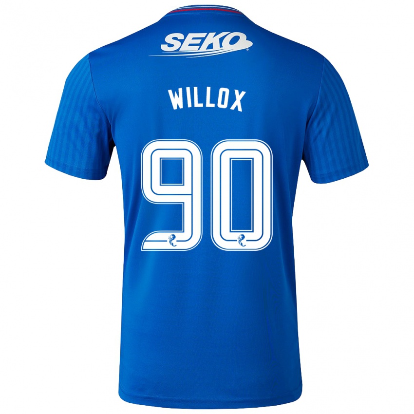 Lapset Kieron Willox #90 Sininen Kotipaita 2023/24 Lyhythihainen Paita T-Paita