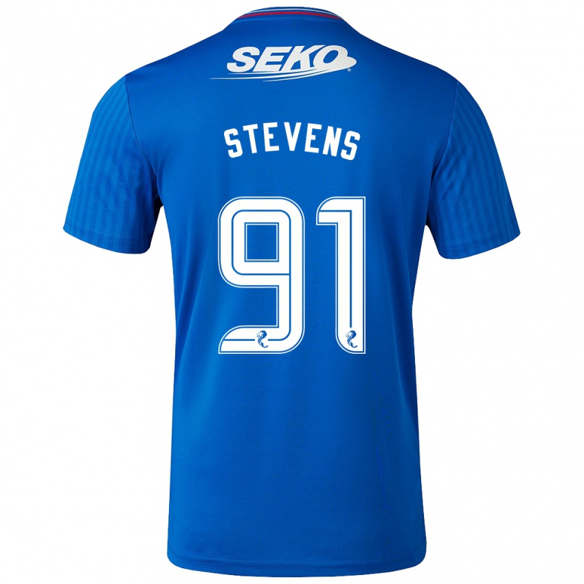 Lapset Archie Stevens #91 Sininen Kotipaita 2023/24 Lyhythihainen Paita T-Paita