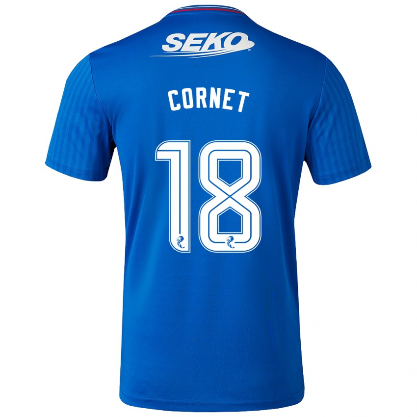 Lapset Chelsea Cornet #18 Sininen Kotipaita 2023/24 Lyhythihainen Paita T-Paita