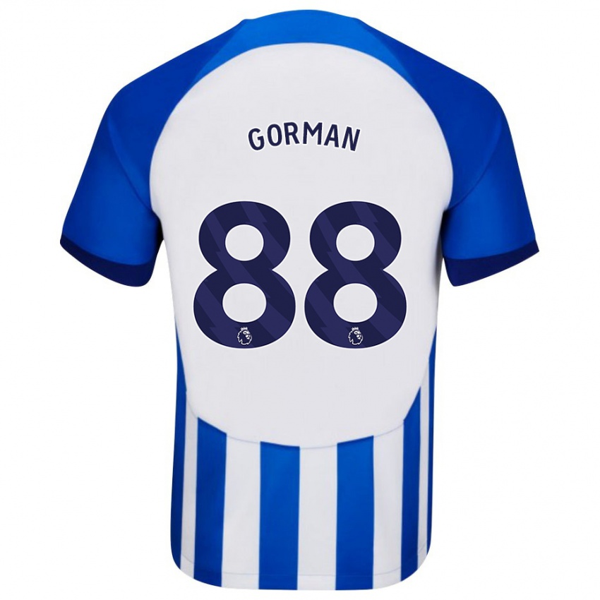 Lapset Ronnie Gorman #88 Sininen Kotipaita 2023/24 Lyhythihainen Paita T-Paita