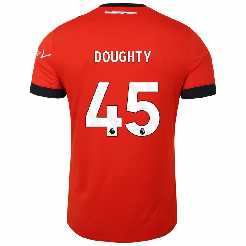 Lapset Alfie Doughty #45 Punainen Kotipaita 2023/24 Lyhythihainen Paita T-Paita