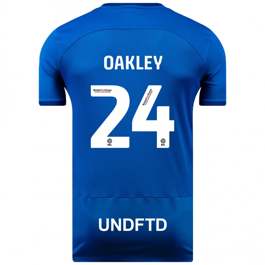 Lapset Marcel Oakley #24 Sininen Kotipaita 2023/24 Lyhythihainen Paita T-Paita